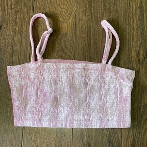 💕Pink Velvet Urban Outfitters Cropped Tank 💕